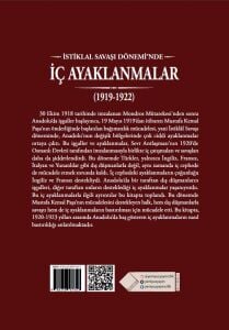 İSTİKLAL SAVAŞI DÖNEMİNDE İÇ AYAKLANMALAR (1919-1922)