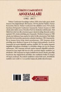 TÜRKİYE CUMHURİYETİ ANAYASALARI (1982-2017)