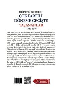 TEK PARTİLİ DÖNEMDEN ÇOK PARTİLİ DÖNEME GEÇİŞTE YAŞANANLAR(1923-1960)